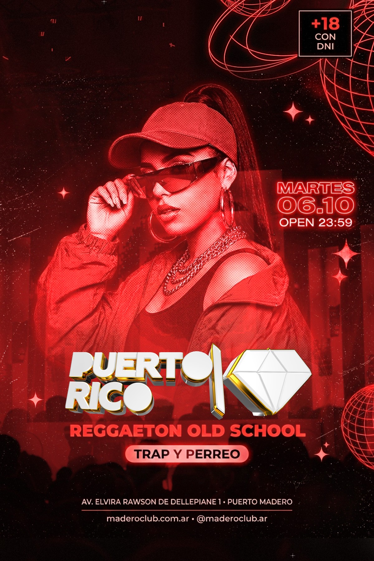 Afiche de PUERTO RICO · Reggaetón Old School, trap y perreo